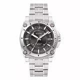 BULOVA Orologio al Quarzo da Uomo Cassa in Acciaio Quadrante Grigio e Nero Cinturino in Acciaio 96B417