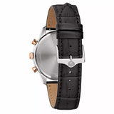 BULOVA Orologio Cronografo al Quarzo da Uomo Cassa in Acciaio Quadrante Grigio con Datario Cinturino in Pelle Nero 98B409 Variante