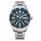 CITIZEN Orologio Automatico Uomo con Cassa Rotonda Quadrante Blu e Cinturino in Acciaio NY0129-58L
