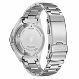 CITIZEN Orologio Automatico Uomo con Cassa Rotonda Quadrante Nero e Cinturino in Acciaio NY0120-52E Variante