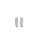 Orecchini Cerchio Ti Sento in Argento con Pavé di Zirconi 7804ZI