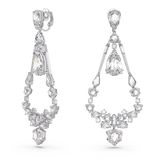 Orecchini Swarovski Chandelier Pendenti Rodiati con Cristalli di Varie forme 5665827 Variante