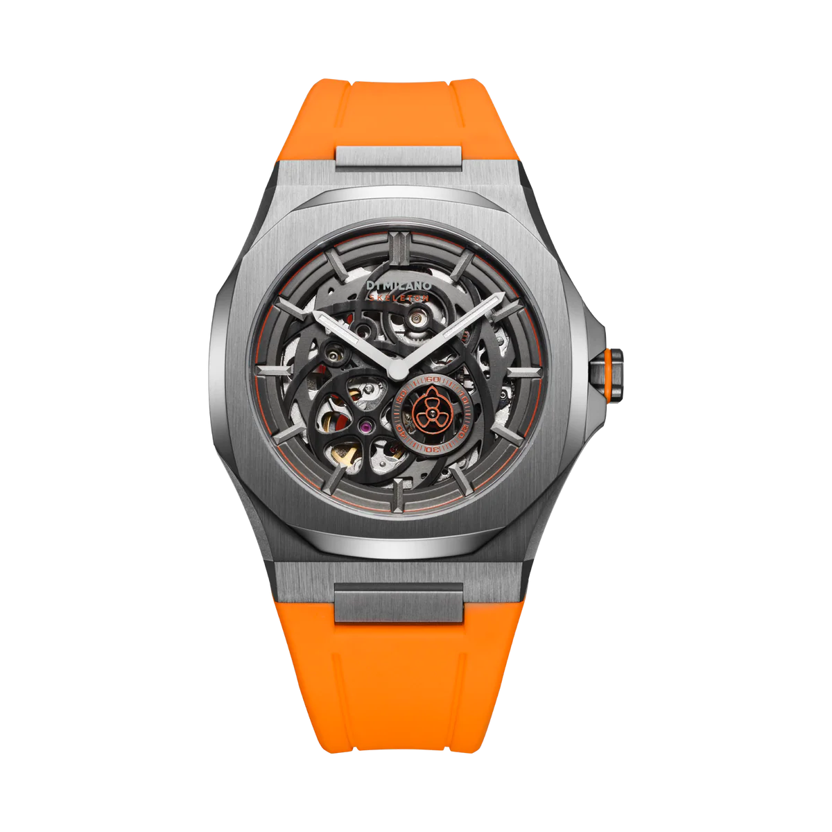 Orologio D1 Milano Automatico Skeleton Slice Orange SKRJ16 – ALFYO