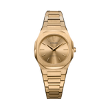 Orologio D1 Milano da Donna al Quarzo Ultra Thin Cassa e Cinturino in Acciaio Dorato Quadrante Dorato UTBL31
