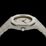 D1 Milano Orologio al Quarzo Solo Tempo con Cassa Ottagonale Quadrante Ecru e Cinturino in Policarbonato Ecru PCBU06 Variante2