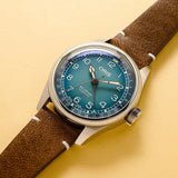 Orologio ORIS Big Crown Pointer Date Cervo Volante quadrante blu cinturino in pelle marrone 01 754 7779 4065-Set dettaglio 3