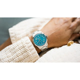 Orologio ORIS Big Crown Pointer Date quadrante blu bracciale in acciaio 01 754 7798 4065-07 8 20 06 dettaglio