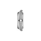 Orologio TISSOT Automatico Solo Tempo Cassa e Cinturino in Acciaio Quadrante Verde Chiaro T1372071109101 Lato