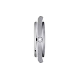 Orologio TISSOT Automatico Solo Tempo Cassa e Cinturino in Acciaio Quadrante Verde Chiaro T1374071109101 Lato