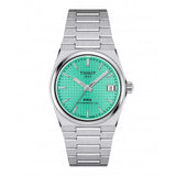 Orologio TISSOT Automatico Solo Tempo Cassa e Cinturino in Acciaio Quadrante Verde Chiaro T1372071109101