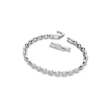 Swarovski bracciale tennis in metallo rodiato con cristalli centrali contornati da cristalli più piccoli 5071173 Variante