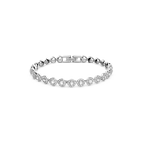 Swarovski bracciale tennis in metallo rodiato con cristalli centrali contornati da cristalli più piccoli 5071173