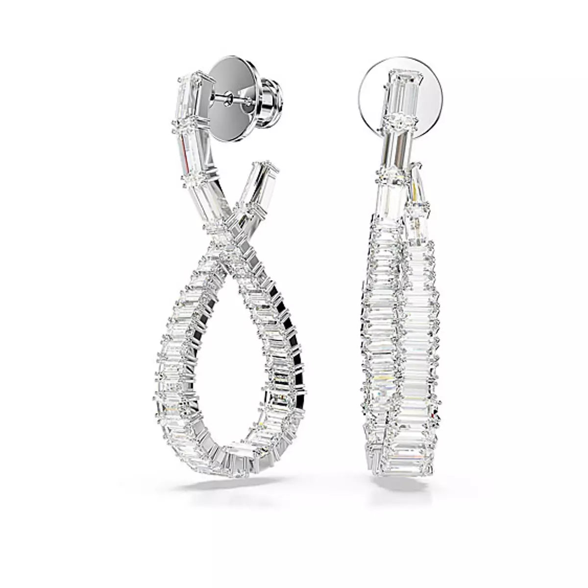 Orecchini Pendenti Donna In Argento 925 A Pera Con Zirconi E Simbolo Infinito - Starchenie - 2