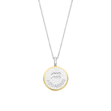 Collana TI SENTO con ciondolo segno zodiacale Acquario in argento madreperla e zirconi Variante 6826AQ