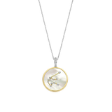 Collana TI SENTO con ciondolo segno zodiacale Acquario in argento madreperla e zirconi 6826AQ