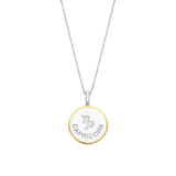 Collana TI SENTO con ciondolo segno zodiacale Capricorno in argento madreperla e zirconi 6826CN Variante
