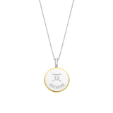Collana TI SENTO con ciondolo segno zodiacale Gemelli in argento madreperla e zirconi 6826GE Variante