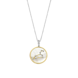 Collana TI SENTO con ciondolo segno zodiacale Leone in argento madreperla e zirconi 6826LE