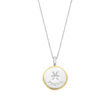 Collana TI SENTO con ciondolo segno zodiacale Pesci in argento madreperla e zirconi 6826PI Variante