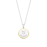 Collana TI SENTO con ciondolo segno zodiacale Toro in argento madreperla e zirconi 6826TA Variante
