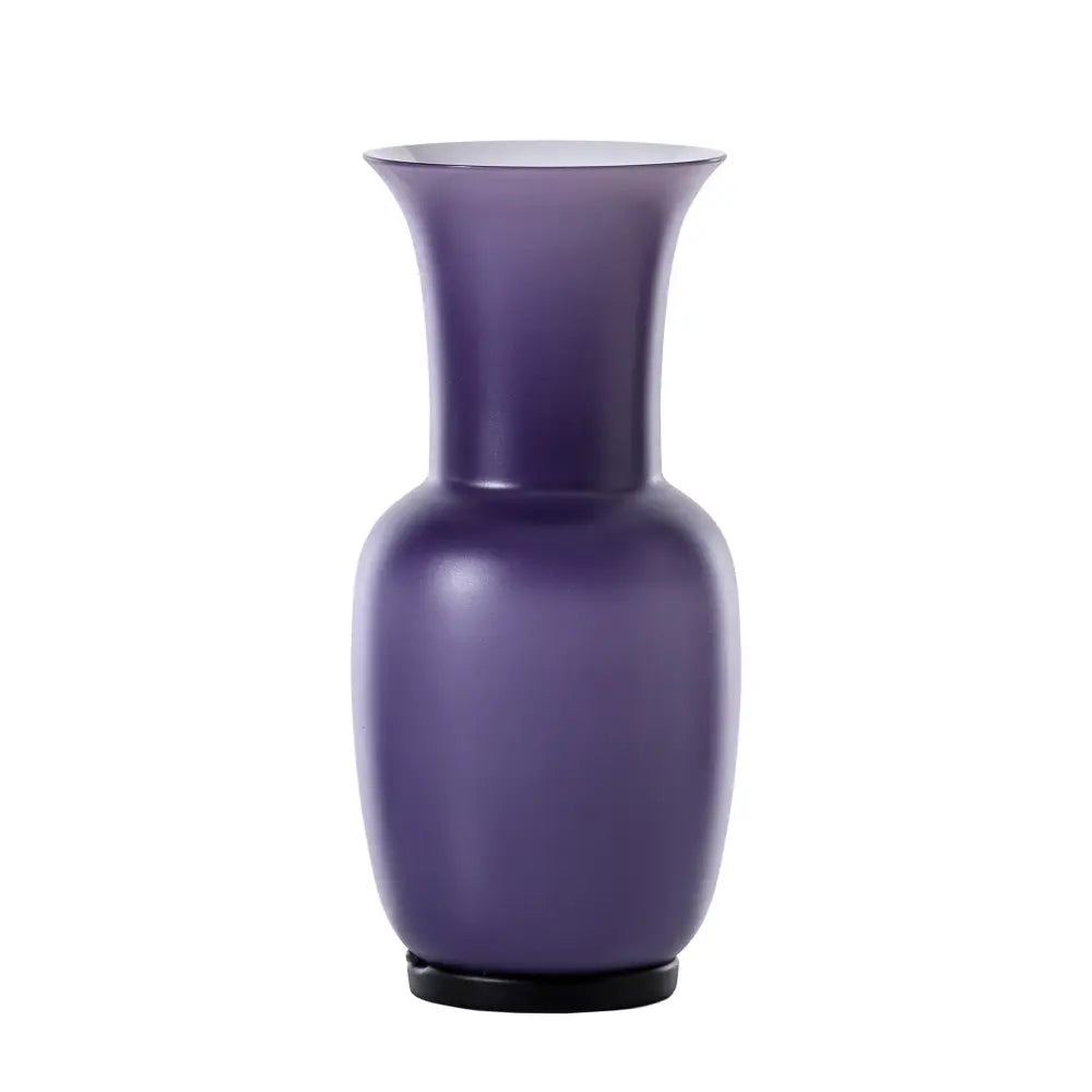 Vase Venini Opalino Sabbiato Vert Pomme - Hauteur 30 Cm - Verre De Murano - Neuf