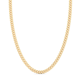 ZANCAN Collana da Uomo Maglia Groumette o Cubana in Argento Placcato Oro Giallo EXC470-OG