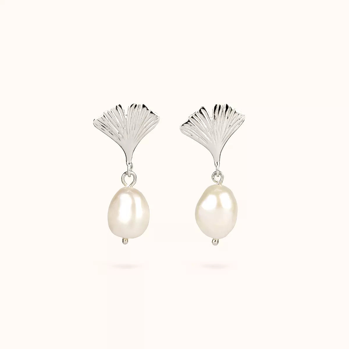 Orecchini A Farfalla Con Perla In Oro 9k (375), Con Scatola Regalo E Certificato Di Garanzia, Gioiello Artigianale Italiano