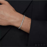 Swarovski Tennis Matrix Bracelet, Gray, 5693928