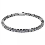 Swarovski Tennis Matrix Bracelet, Gray, 5693928
