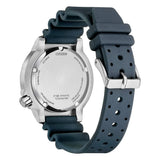 Citizen PROMASTER BLUE DIAL vista fondello in acciaio con incisioni Diver's Watch 200m e cinturino blu scuro BN0167-09W