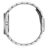 Citizen SuperTitanio26 vista laterale profilo cassa sottile in SuperTitanio con corona e bracciale integrato AW1900-50L