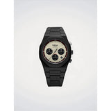 D1 Milano Polychrono Void Phantom orologio cronografo cassa ottagonale nera quadrante taupe subquadranti neri PHBJ18