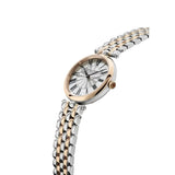 Frederique Constant Classics Art Deco Round dettaglio laterale cassa oro rosa e bracciale bicolore acciaio oro rosa FC-200MPW2AR2B