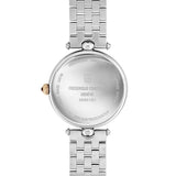 Frederique Constant Classics Art Deco Round fondello acciaio inciso vetro zaffiro corona cabochon oro rosa FC-200MPW2AR2B