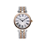 Frederique Constant Classics Art Deco Round donna quadrante madreperla numeri romani bracciale bicolore acciaio oro rosa FC-200MPW2AR2B