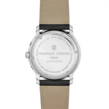 Frederique Constant Classics Index Business Timer fondello inciso in acciaio con cinturino pelle nera FC-270SW4P26