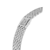 Frederique Constant Classics Manchette dettaglio laterale bracciale clou de paris acciaio e quadrante pavé diamanti FC-200PVD1MC6B
