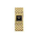 Frederique Constant Classics Manchette orologio donna bracciale Clou de Paris PVD oro giallo quadrante onice nero FC-200ONB1MC5B