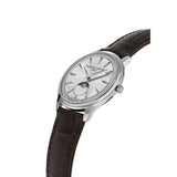 Frederique Constant Classics Moneta Moonphase vista laterale cassa acciaio 37mm con lunetta scanalata e corona FC-206S3S6