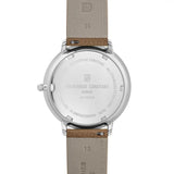 Frederique Constant Classics Quartz Moonphase fondello acciaio inciso con cinturino pelle vitello marrone goffrata FC-206RN3S6