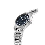 Frederique Constant Highlife Automatic Cosc vista laterale, cassa acciaio con quadrante blu e corona a vite FC-303BL3NH6B