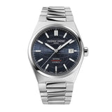 Frederique Constant Highlife Automatic Cosc quadrante blu con motivo globo, bracciale acciaio, indici applicati FC-303BL3NH6B
