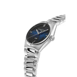 Frederique Constant Highlife Automatic vista laterale dettaglio corona e bracciale acciaio integrato FC-303TA3NH6B