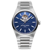 Frederique Constant Highlife Heart Beat Automatic quadrante blu con motivo globo, bracciale acciaio inossidabile FC-310N4NH6B