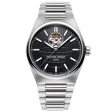 Frederique Constant Highlife Heart Beat Automatic quadrante nero con globo, bracciale acciaio, cuore aperto FC-310B4NH6B
