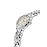 Frederique Constant Highlife Ladies Quartz vista laterale cassa acciaio 31mm con corona e bracciale integrato FC-240BGD2NH6B