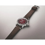 Oris Big Crown Pointer Date X Cervo Volante vista laterale cassa acciaio e cinturino pelle di cervo marrone 01 754 7785 4038-Set