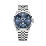 Raymond Weil Freelancer Complete Calendar quadrante blu sunray con fasi lunari, bracciale acciaio spazzolato 2766-ST-50001