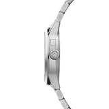 Raymond Weil Freelancer Complete Calendar vista laterale cassa acciaio con corona incisa logo RW 2766-ST-60001