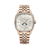 Raymond Weil Freelancer Cushion donna automatico fasi lunari quadrante crema motivo W diamanti oro rosa PVD 2496-P5S-40051